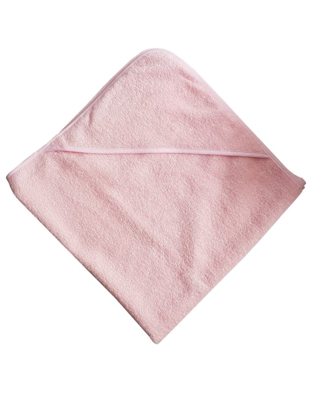 Gepersonaliseerde badcape met naam roze