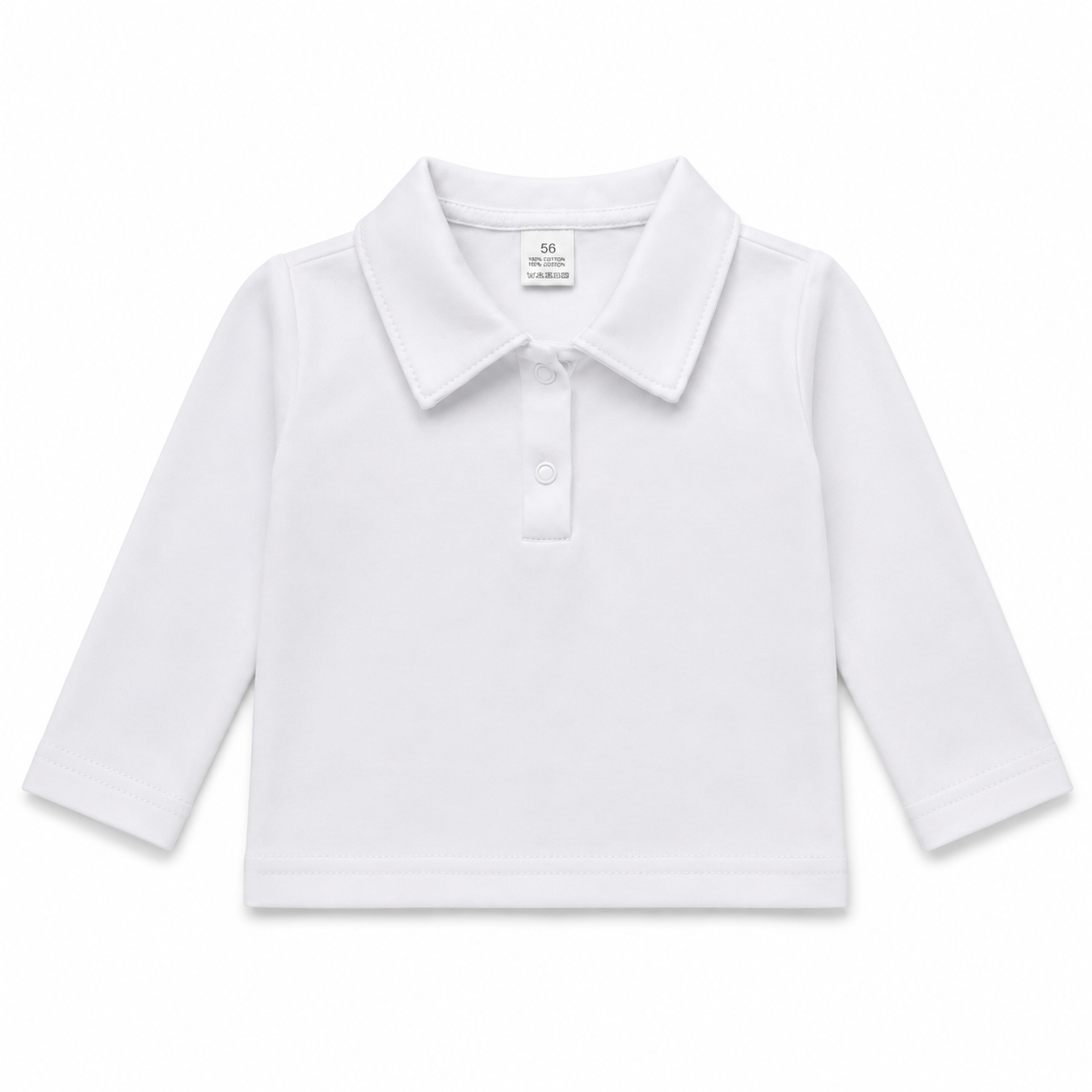 Tilou Label Polo Lange Mouw Wit