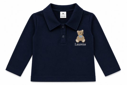Tilou Label Polo Lange Mouw Navy