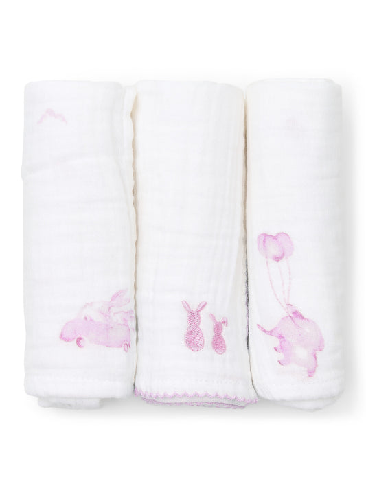 Hydrofiele doeken Pink Dreams - Set van 3