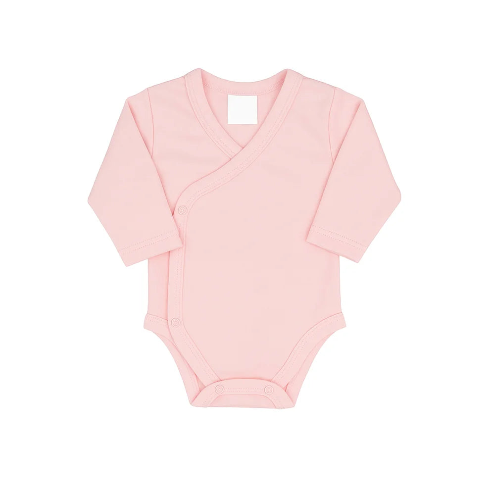 Tilou Label Newborn Romper Lange Mouw Roze