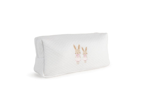 Toilettas & Slabbetje | Geschenkset Konijntjes