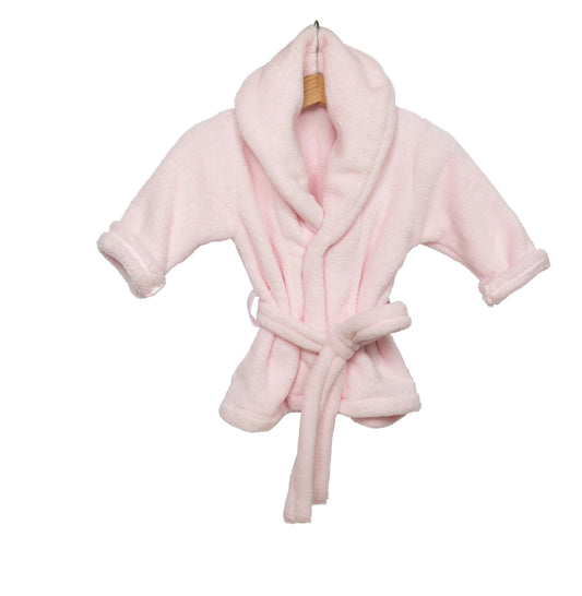 Badjas baby & kind roze - Personaliseerbaar
