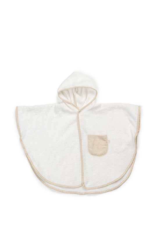 Luxe baby poncho linnen - Personaliseerbaar