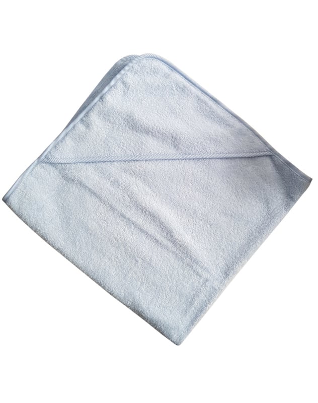 Gepersonaliseerde badcape met naam blauw