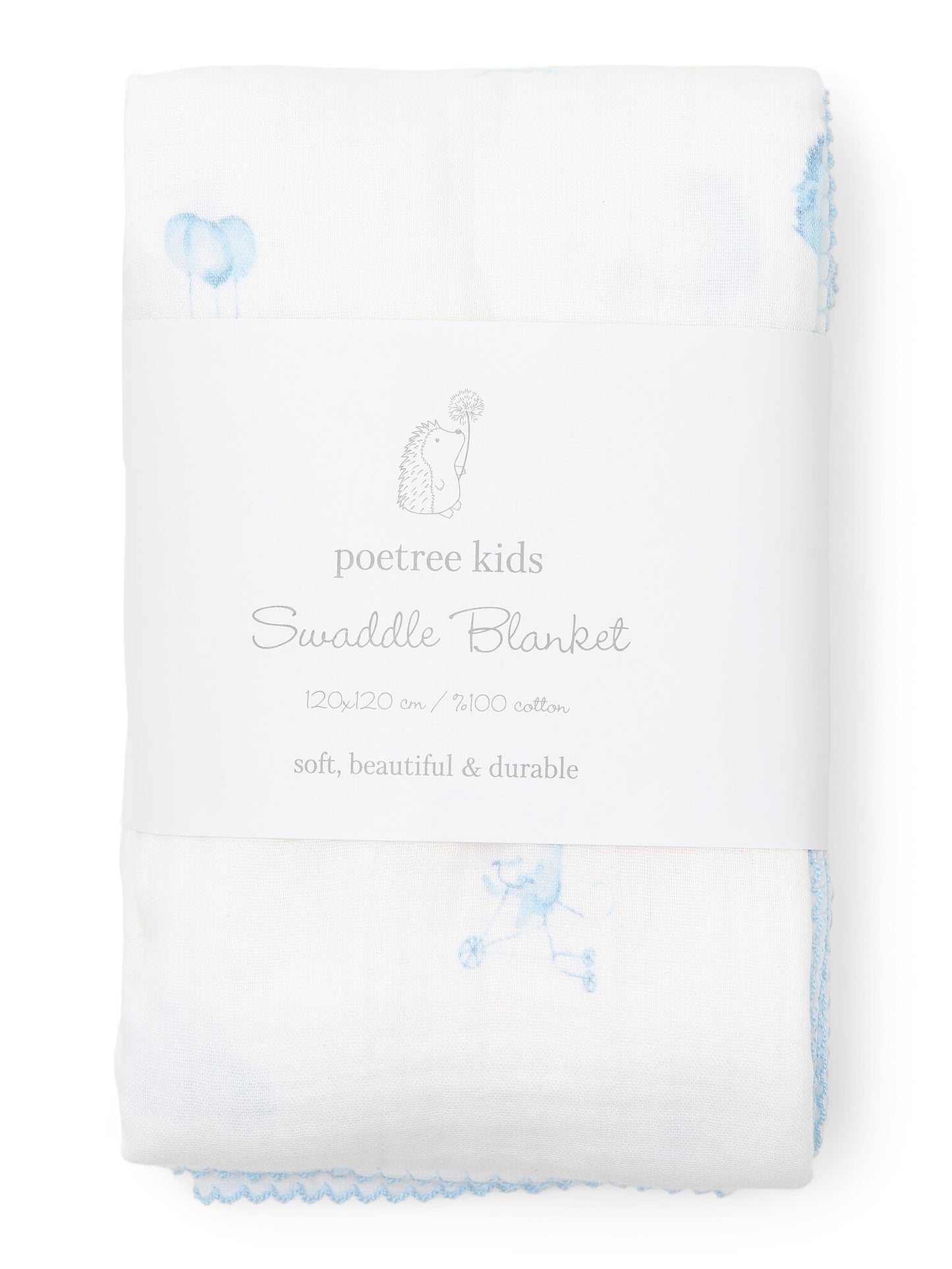 Blue Dreams Swaddle Hydrofiele Doek - Personaliseerbaar
