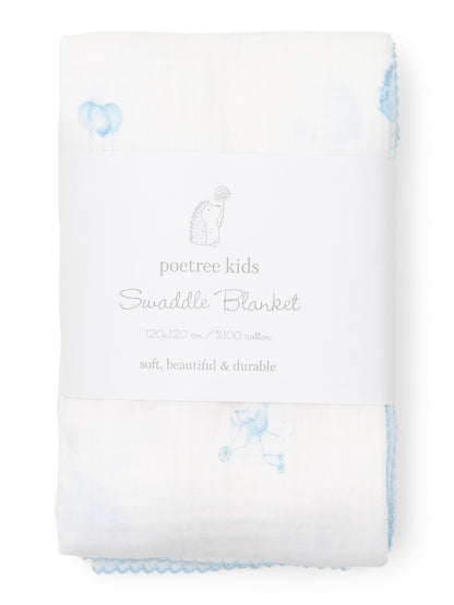 Blue Dreams Swaddle Hydrofiele Doek - Personaliseerbaar