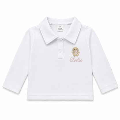 Tilou Label Polo Lange Mouw Wit