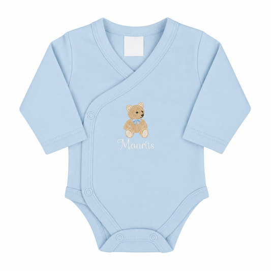 Tilou Label Newborn Romper Lange Mouw Blauw