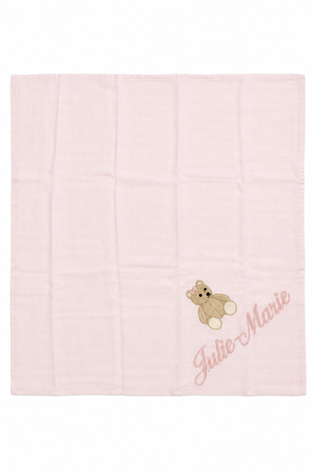 Lichtroze Swaddle Hydrofiele Doek - Personaliseerbaar