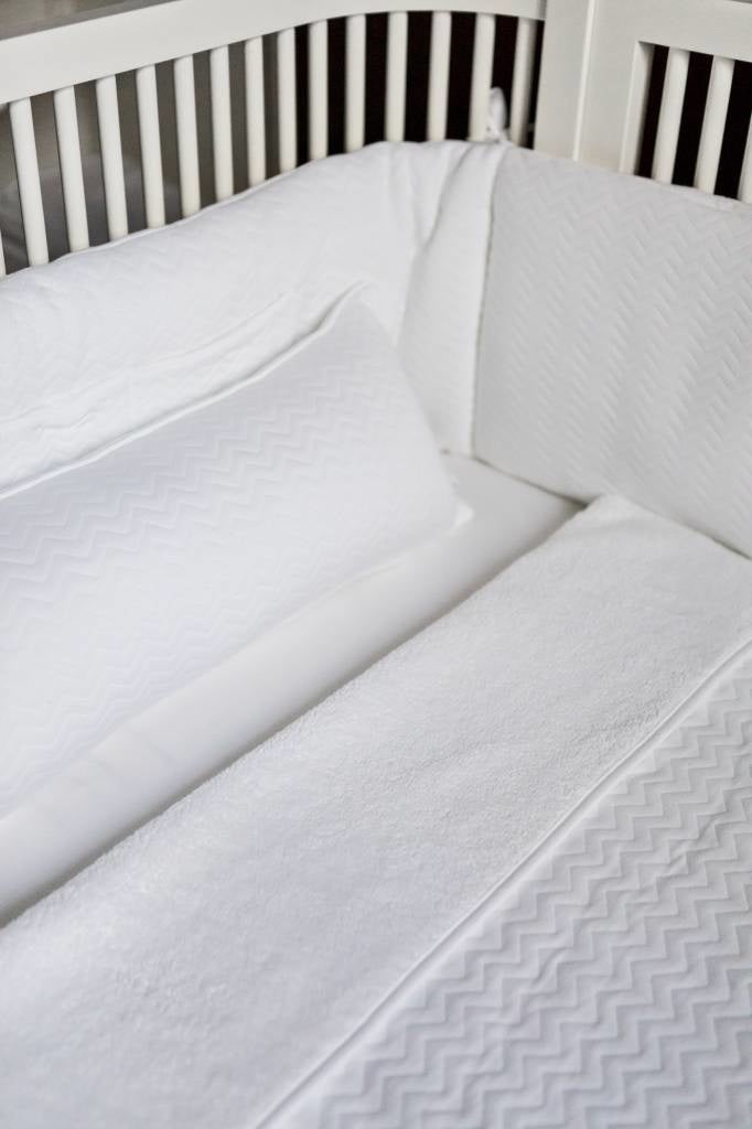 Decoratiekussen Chevron White