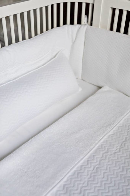 Decoratiekussen Chevron White