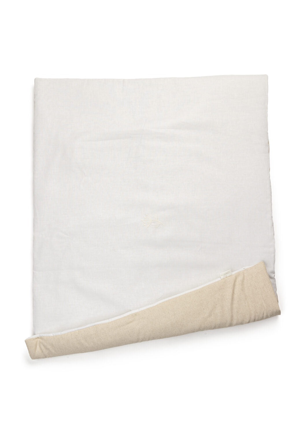 Boxkleed Beige/Wit Linnen