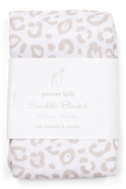 Leopard Swaddle Hydrofiele Doek - Personaliseerbaar
