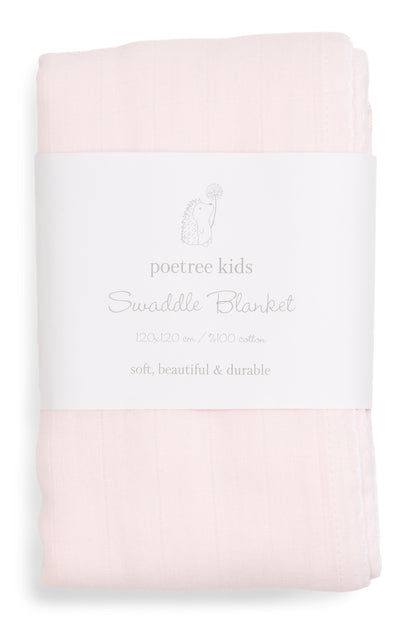 Lichtroze Swaddle Hydrofiele Doek - Personaliseerbaar
