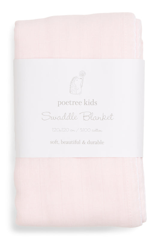 Lichtroze Swaddle Hydrofiele Doek - Personaliseerbaar