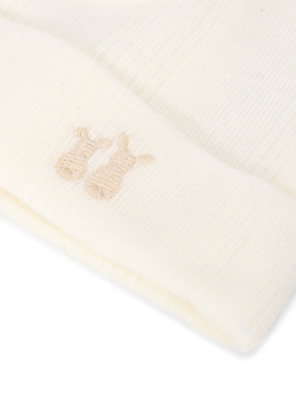 Teddy baby mutsje newborn Crème