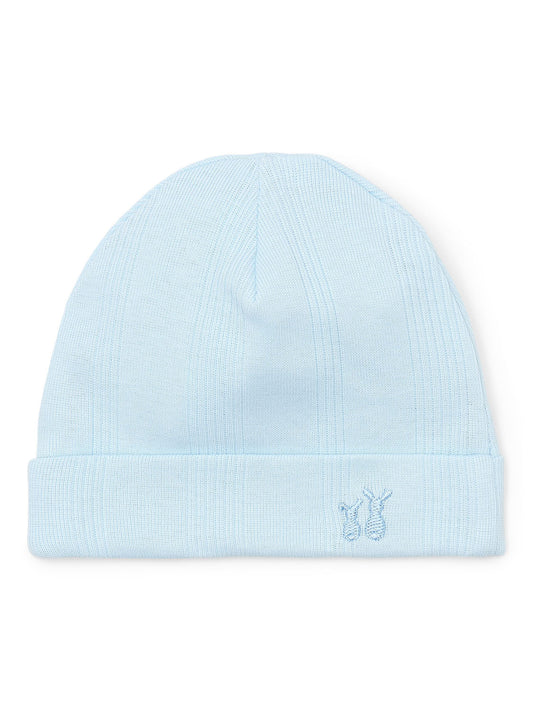 Teddy baby mutsje newborn Baby Blue