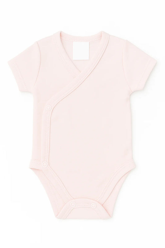Tilou Label Newborn Romper Korte Mouw Roze