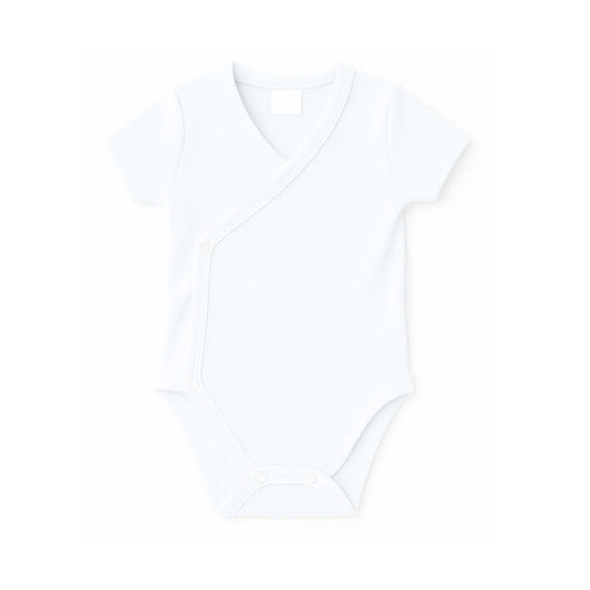 Tilou Label Newborn Romper Korte Mouw Wit