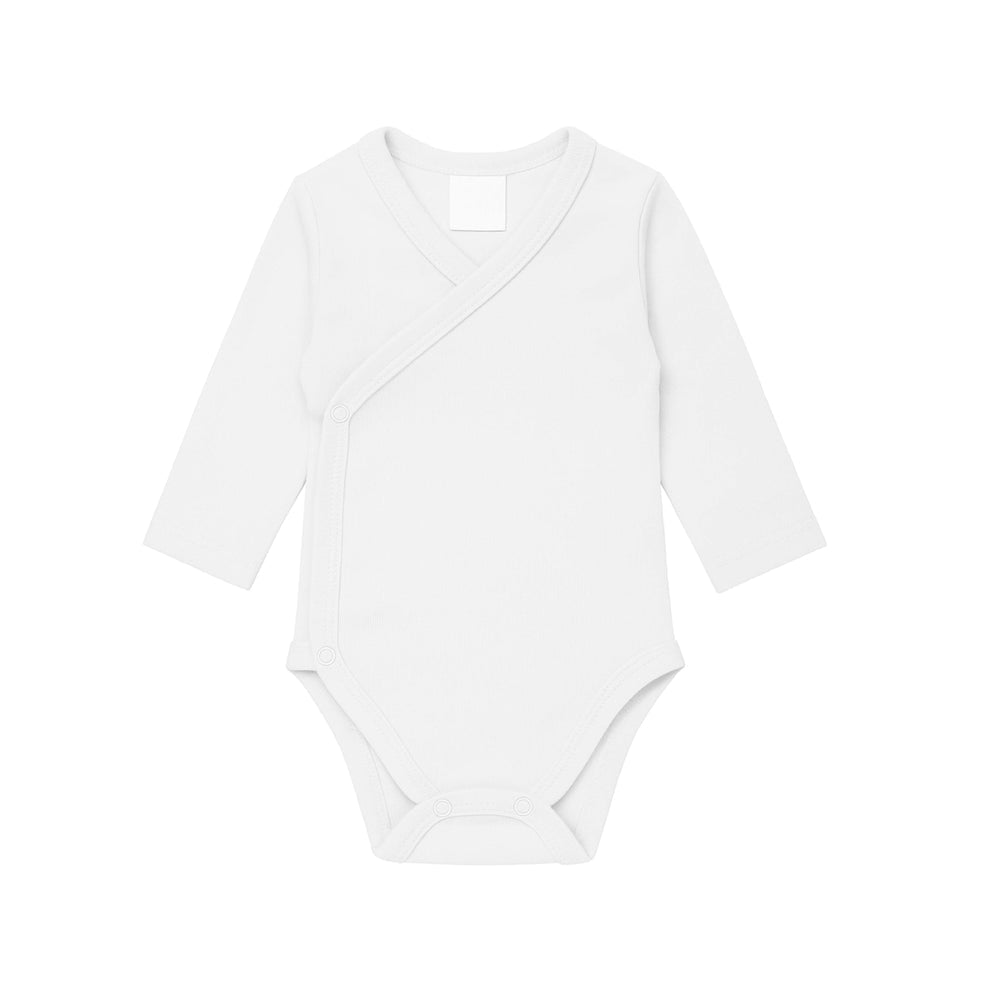 Tilou Label Newborn Romper Lange Mouw Wit