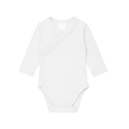 Tilou Label Newborn Romper Lange Mouw Wit