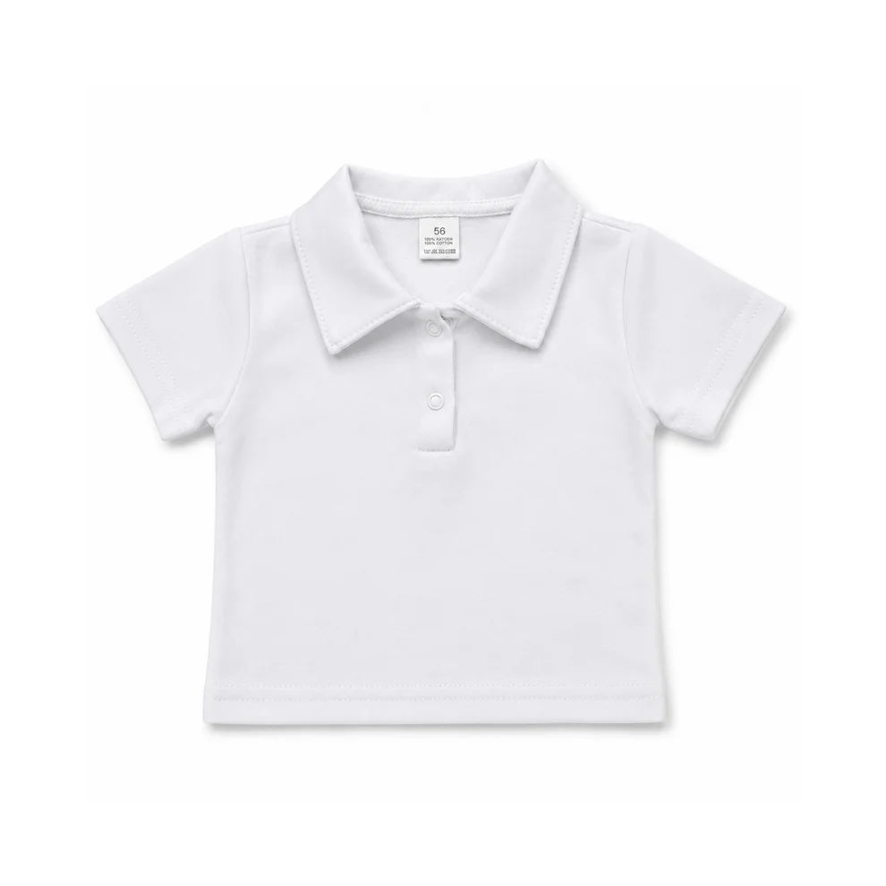 Tilou Label Polo Korte Mouw Wit