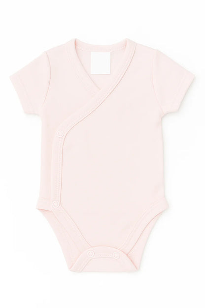 Tilou Label Newborn Romper Korte Mouw Roze