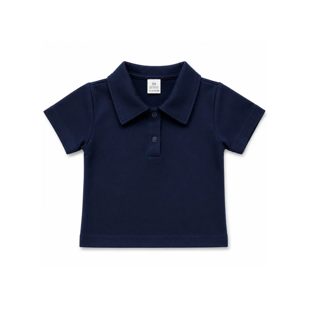 Tilou Label Polo Korte Mouw Navy