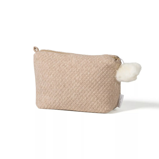 Toilettas Féline met Pompon Beige