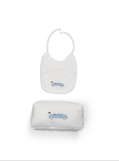 Toilettas & Slabbetje | Geschenkset Sportauto
