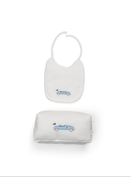 Toilettas & Slabbetje | Geschenkset Sportauto