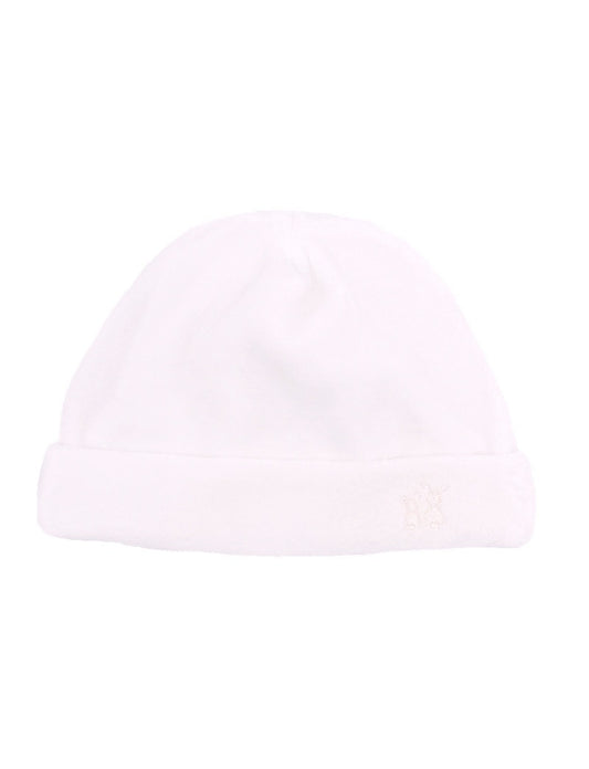 Velours baby mutsje soft pink