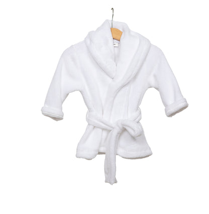 Badjas baby & kind wit - Personaliseerbaar