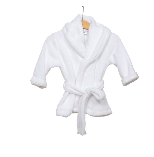 Badjas baby & kind wit - Personaliseerbaar