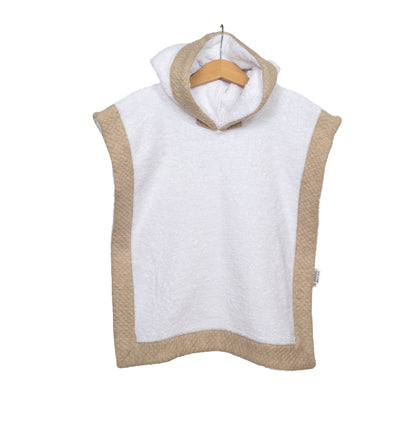 Luxe baby poncho camel - Personaliseerbaar