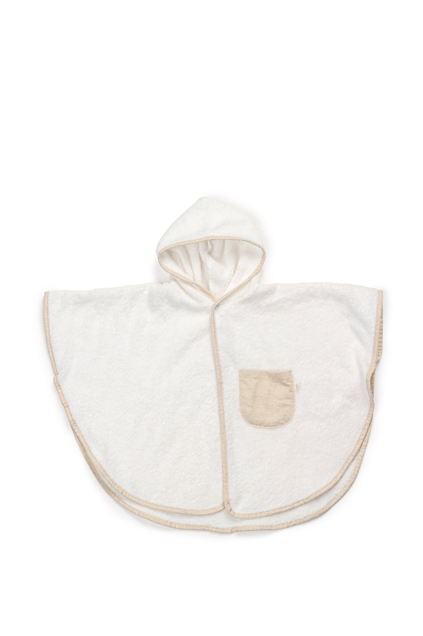 Luxe baby poncho linnen - Personaliseerbaar